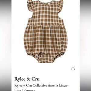Rylee and cru bubble romper 3-6m